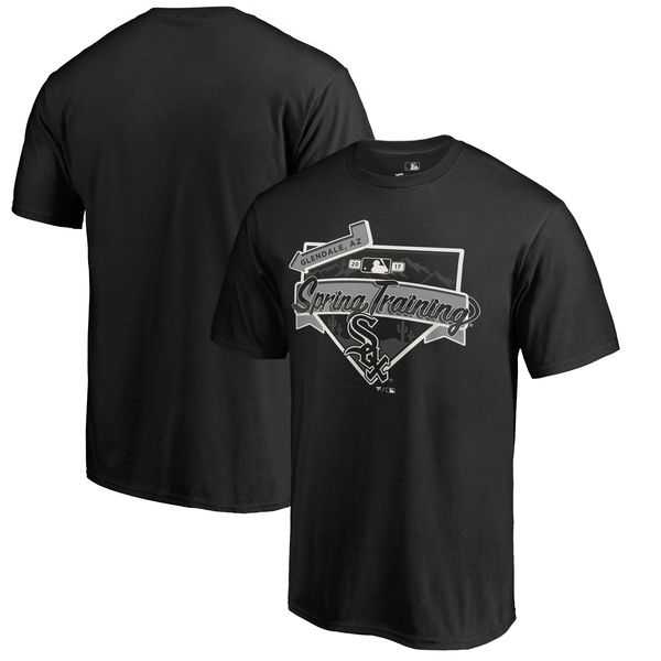 Men's Chicago White Sox Fanatics Branded Black 2017 MLB Spring Training Logo T-Shirt,We sell and wholesale Men's Chicago White Sox Fanatics Branded Black 2017 MLB Spring Training Logo T-Shirt on line form chian!